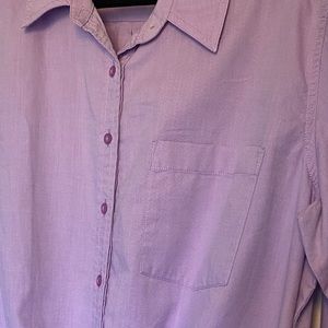 Guess | Lilac Long Sleeve Button Shirt | Size XL